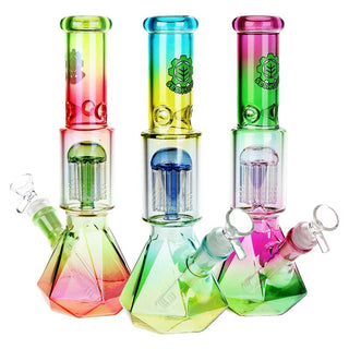 SeshGear Prism Ombre Water Pipe 10.25" Borosilicate Glass - Assorted