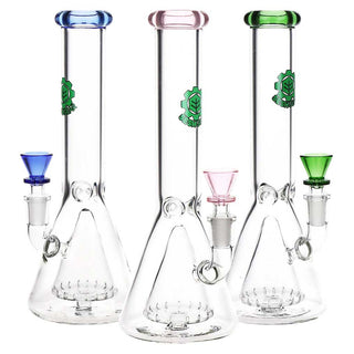 SeshGear 10" Beaker Borosilicate Glass Water Pipe 14mm F
