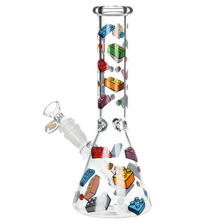 Pulsar Building Blocks 10" Beaker Glass Water Pipe 14mm F