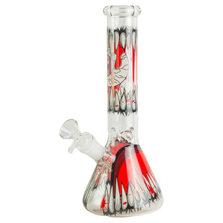 Graphic Wrap 10" Glass Beaker Water Pipe - Assorted