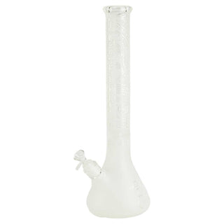 Toke Tech 18" Heavy Etched Glass Beaker Water Pipe