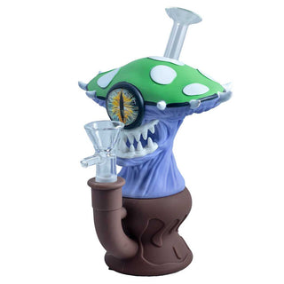 Silicone Mushroom One Eyed Monster 6" Water Pipe