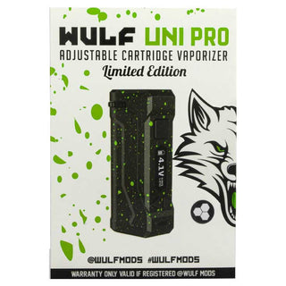 Yocan Uni Pro X Wulf Mods Box Mod Black W Green Splatter