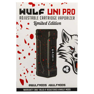 Yocan Uni Pro X Wulf Mods Box Mod Black W Red Splatter