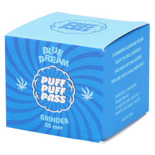 Puff Puff Pass 55Mm 3 Stage Grinder Blue Dream