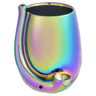 FashionCraft Iridescent Stemless Wine Glass Roast & Toast Mug