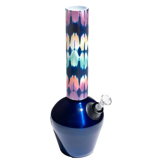 Chill Steel Pipes Mix & Match Gloss Blue Base Soft Tie Dye Neckpiece Water Pipe