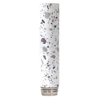 Chill Steel Pipes Mix & Match Gloss White Base White Terrazzo Neckpiece Water Pipe