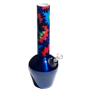 Chill Steel Pipes Mix & Match Gloss Blue Base Tie Dye Neckpiece Water Pipe