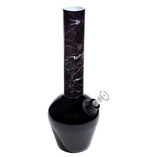 Chill Steel Pipes Mix & Match Gloss Black Base Black Marble Neckpiece Water Pipe