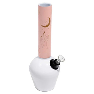 Chill Steel Pipes Mix & Match Gloss White Base Matte Pink Celestial Neckpiece Water Pipe