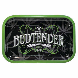 Rolling With My Buds Rolling Metal Tray
