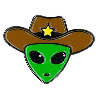 Yujean Alien Cowboy Enamel Pin