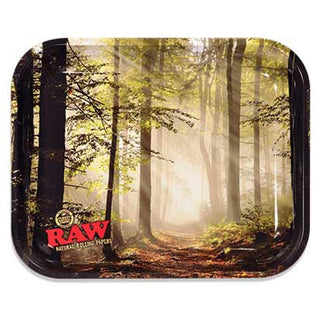 Raw Smokey Forest Rolling Tray Large