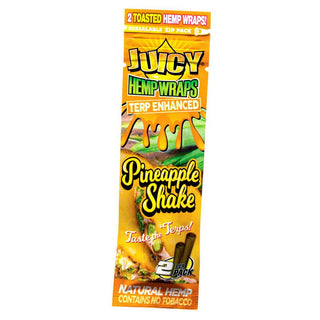Juicy Terp Enhanced Hemp Wraps Pineapple Shake