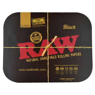 Raw Magnetic Black Metal Rolling Tray Cover Large