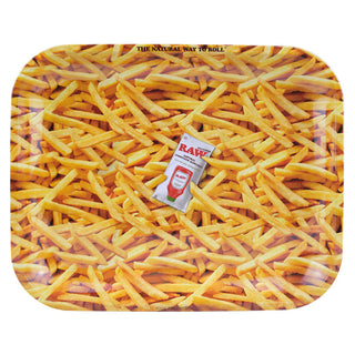 Raw French Fries Rolling Tray
