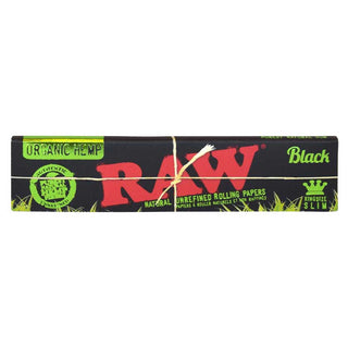 Raw Black Organic Rolling Papers King Size Slim