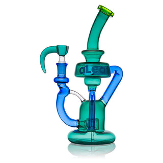 aLeaf Zeus 9" Recycler Water Pipe with Horn Slide