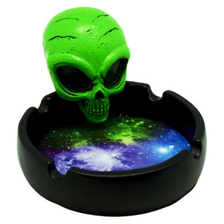 Angry Space Alien Polyresin Ashtray