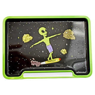 Alien Doobie Surfer Rolling Tray Box