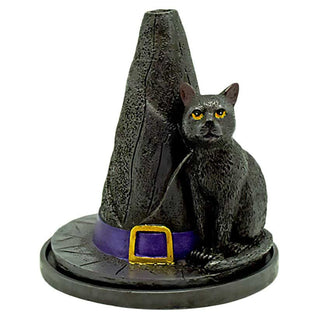 Cat And Witchs Hat 4.5 Incense Burner