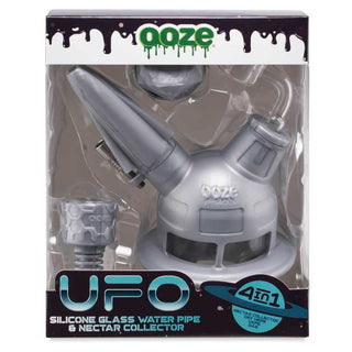 Ooze UFO Hybrid Silicone Glass Water Pipe and Nectar Collector