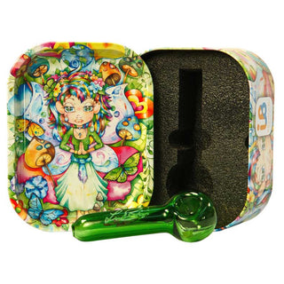 Linda Biggs Spoon Hand Pipe with Travel Tin