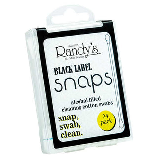 Randys Black Label Snap Cleaning Cotton Swabs 24 Pack