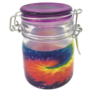 Tmi Medium Stash Jars Clearpurple Tye Dye Design