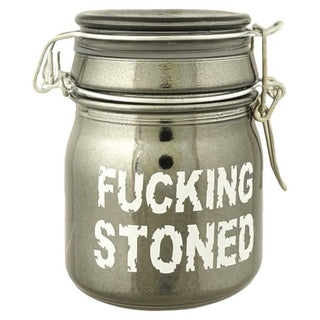 Tmi Medium Stash Jars Metallic Smokesmoke Fucking Stoned