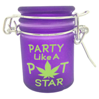 Tmi Mini Stash Jars Purple Frosted Party Like A Pot Star