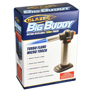 Blazer Big Buddy Torch Lighter Black Stainless Steel
