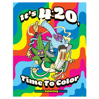 Wood Rocket It's 4:20 Time to Color Adult Coloring Book