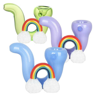 Radiant Rainbow 3.5 Glass Sherlock Hand Pipe