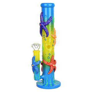 Catch A Rising Starfish Glow In The Dark 13.75" Straight Water Pipe