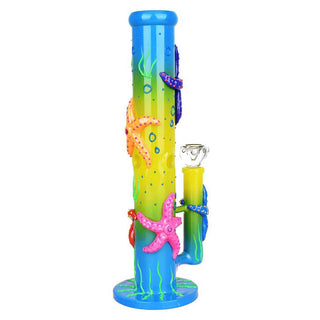 Catch A Rising Starfish Glow In The Dark 13.75" Straight Water Pipe