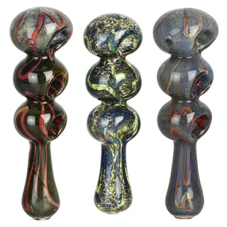 Fermion Skin Triple Bowl 6.5 Spoon Hand Pipe Colors Vary