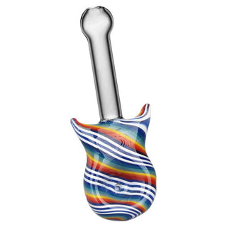 Guitar Candy Stripe 4.25 Glass Hand Pipe