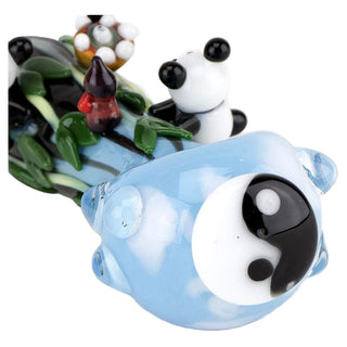 Empire Glassworks Climbing Pandas 4.75" Spoon Pipe