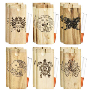 Engraved Wood Dugout Assorted Designs