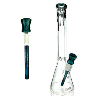 AFM Drippy Clear 9mm Glass 18" Beaker Water Pipe