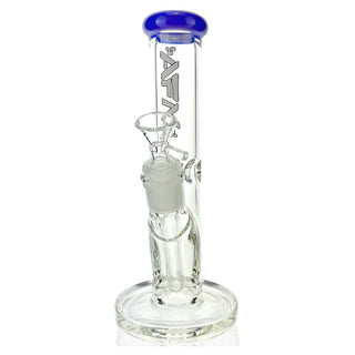 AFM 8" AFM Colored Lip Clear Mini Straight Tube Beaker Water Pipe