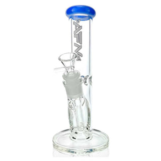 AFM 8" AFM Colored Lip Clear Mini Straight Tube Beaker Water Pipe