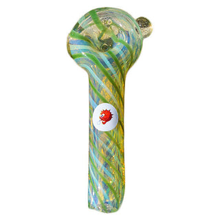 Blowfish Glassworks BF-205 Silver Fumed Glass Hand Pipe