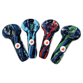 Blowfish Glassworks Fully Worked Glass Spoon Hand Pipe