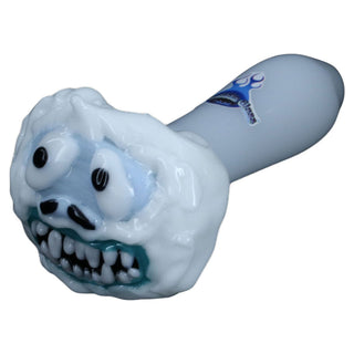 Chameleon Glass Abominable Snowman Glass 4" Hand Pipe