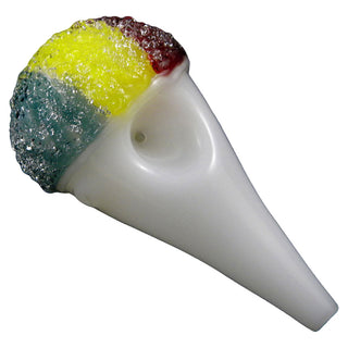 Chameleon Glass Snow Cone Glass 4.5 Hand Pipe