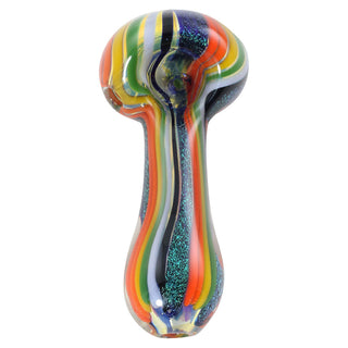 Chameleon Glass Rainbow Dichro Glass 3.75 Hand Pipe
