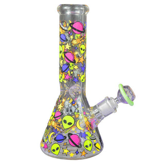 Canna Style Space Doodle 12" Beaker Water Pipe